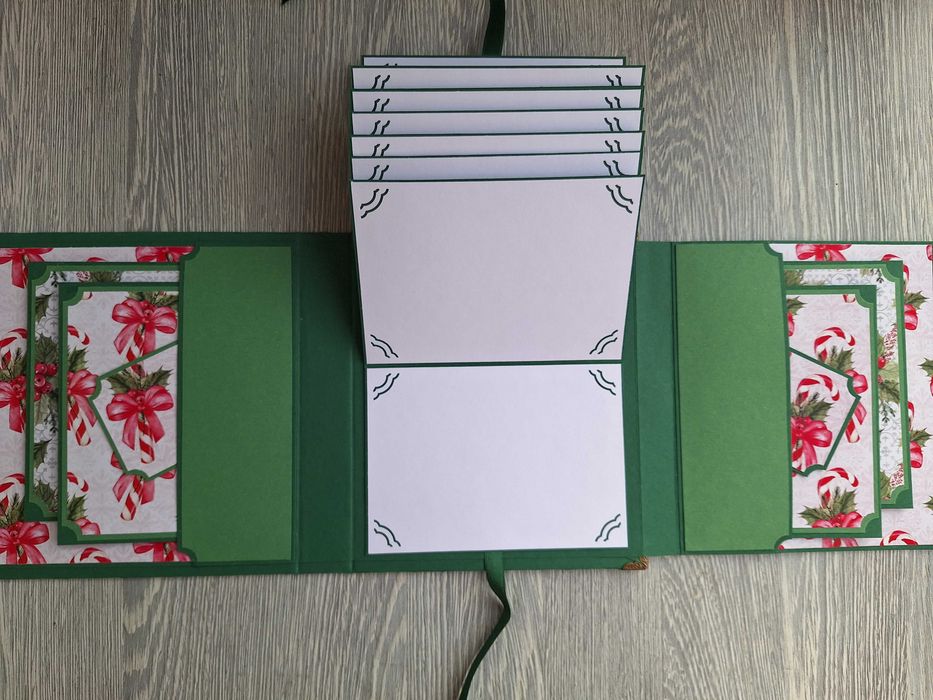 Коледни албуми в бордо или тъмно зелено, ръчна изработка /59.3-4