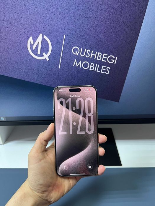 Super iDeal! iPhone 15 Pro Max 256GB Sim kartali! Yomkost 86%