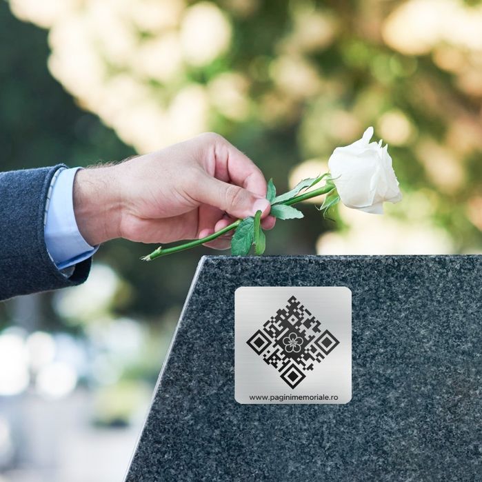 Plăcuță QR pentru monument + Pagină memorială digitală