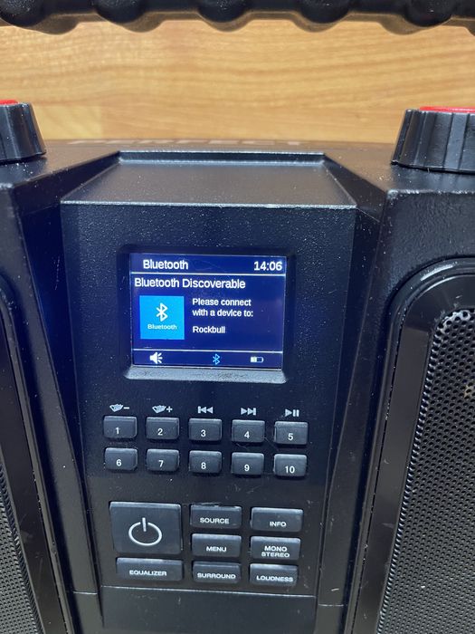 Radio Perfect Pro Rockbull AUX , Bluetooth