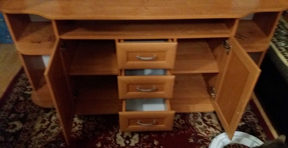 Нова холна секция за ТВ. Плътно ПДЧ 16мм, Череша.