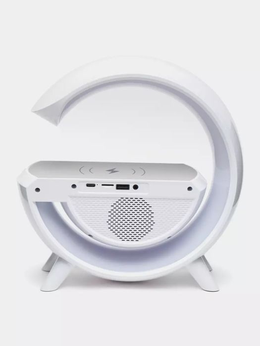 Simsiz zaryadlash va oʻrnatilgan chiroqli kolonka