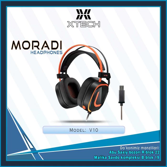Наушники от бренда Moradi V10 Naushnik (ORGINAL)