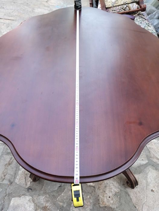 Бароков комплект - маса с 4 стола