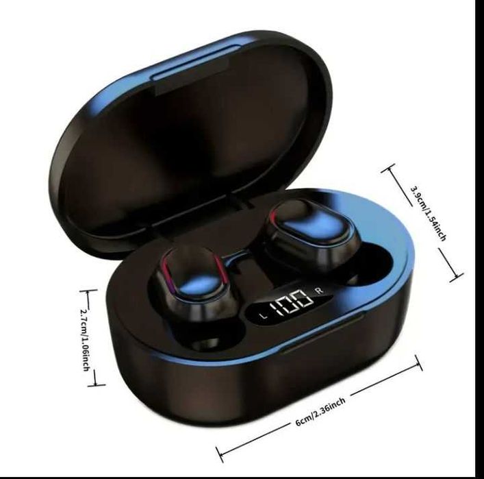 Безжични слушалки с докосване и LED дисплей