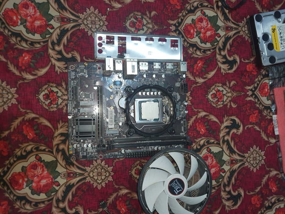 Материнской плата TG-H470G-lga1200, процессор i3-10100
