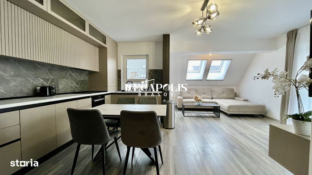 Prnthouse 3 camere | Scară interioară  | 2 balcoane