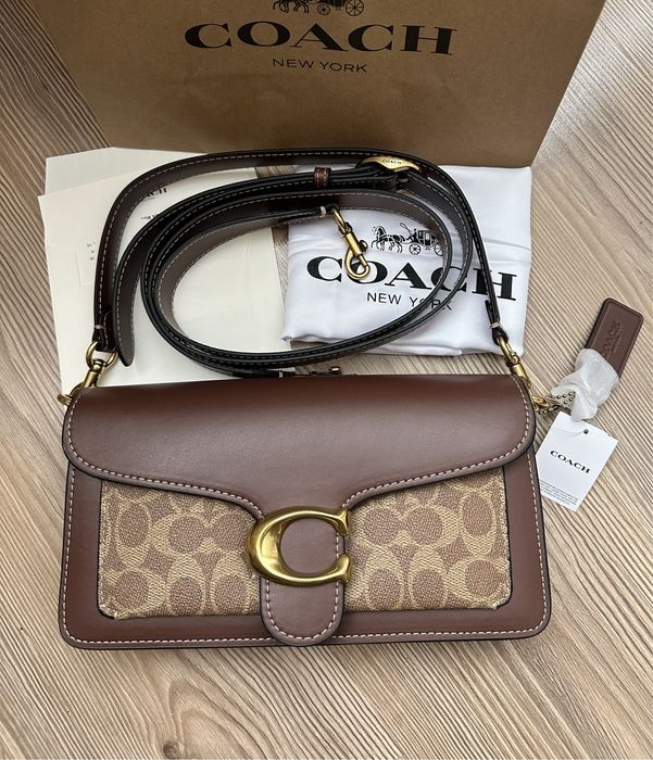 Дамска чанта Coach Tabby 26 в кафяв цвят