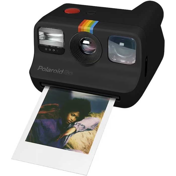 Aparat foto instant Polaroid Go Negru + 16 poze instant + 2 accesorii