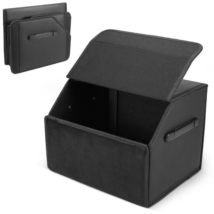 Organizator Portbagaj Auto Pliabil cu Capac – Cutie Depozitare 38x31x30 cm