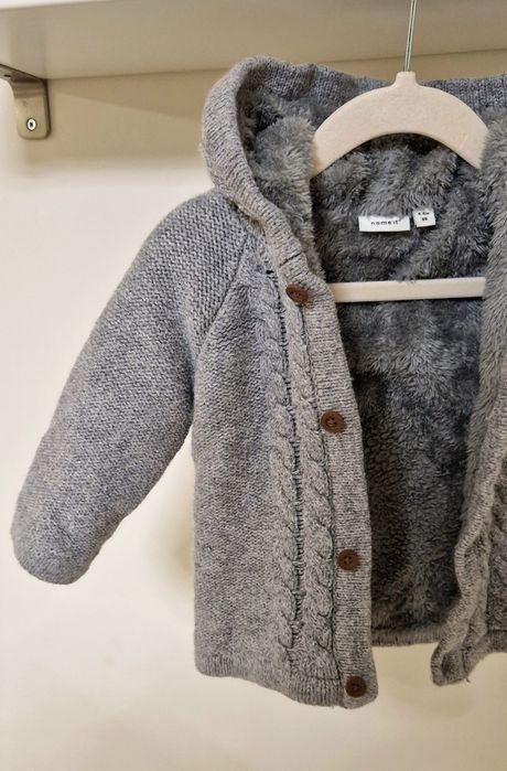 Бебешка жилетка Name it, размер 68 (4-6 месеца)