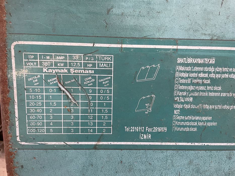 Лепачка за челно заваряване на бацигови ленти