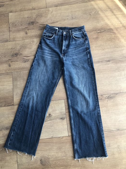 Zara зара дънки с широки крачоли