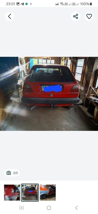 Подам гольф 2 1991  не находу