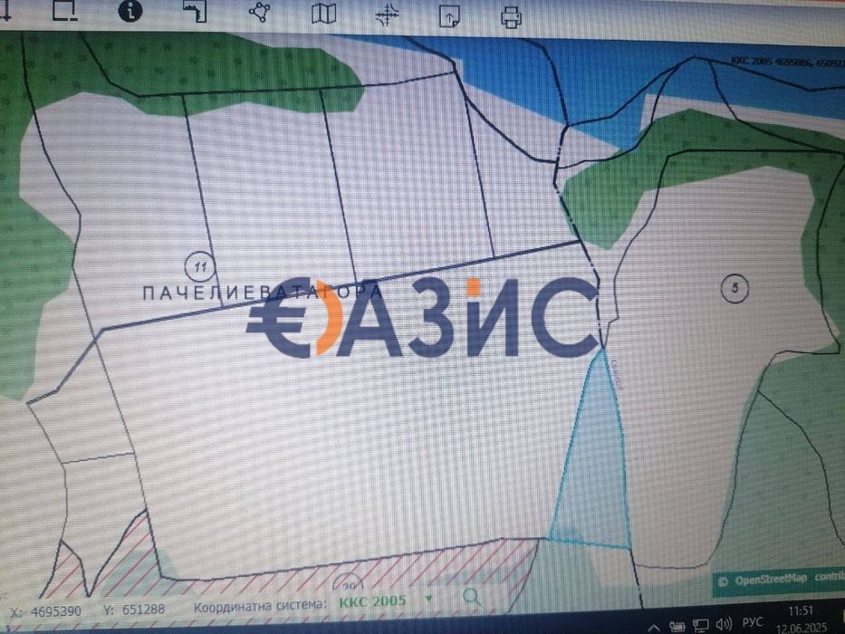 Парцели, с. Константиново, Общ. Камено, обл. Бургас, България - 33476