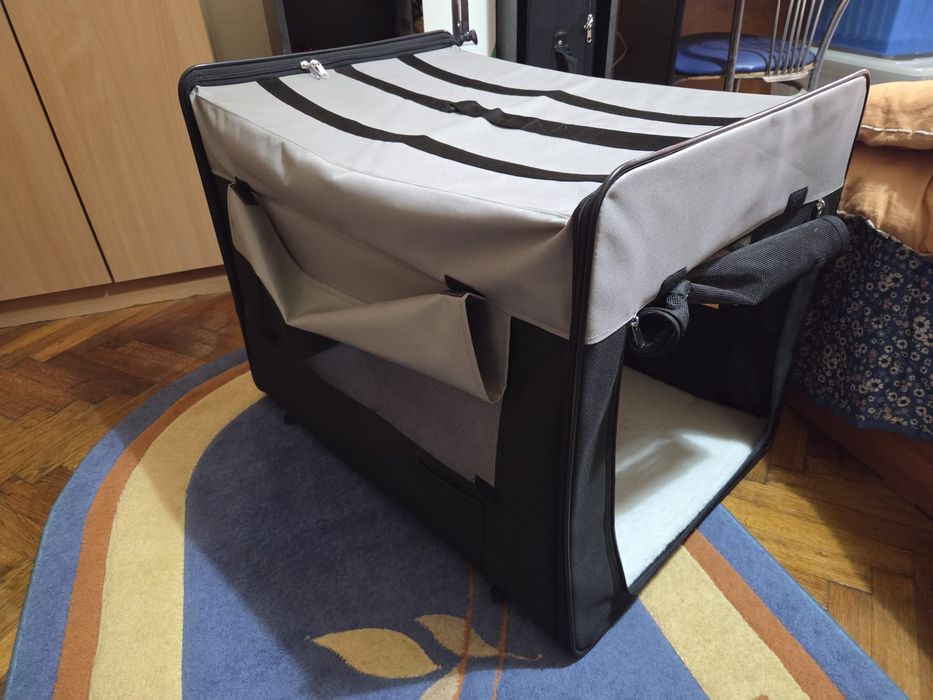 FLAMINGO Cort pentru câini Smart Top Plus impermeabil, Negru-Gri