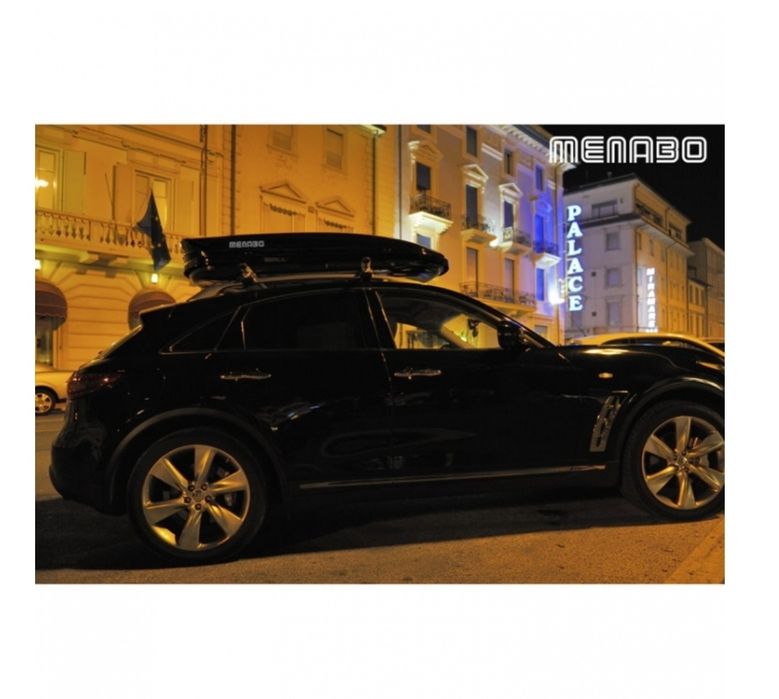 Автобокс Menabo Mania 320L, 138см.,черен металик