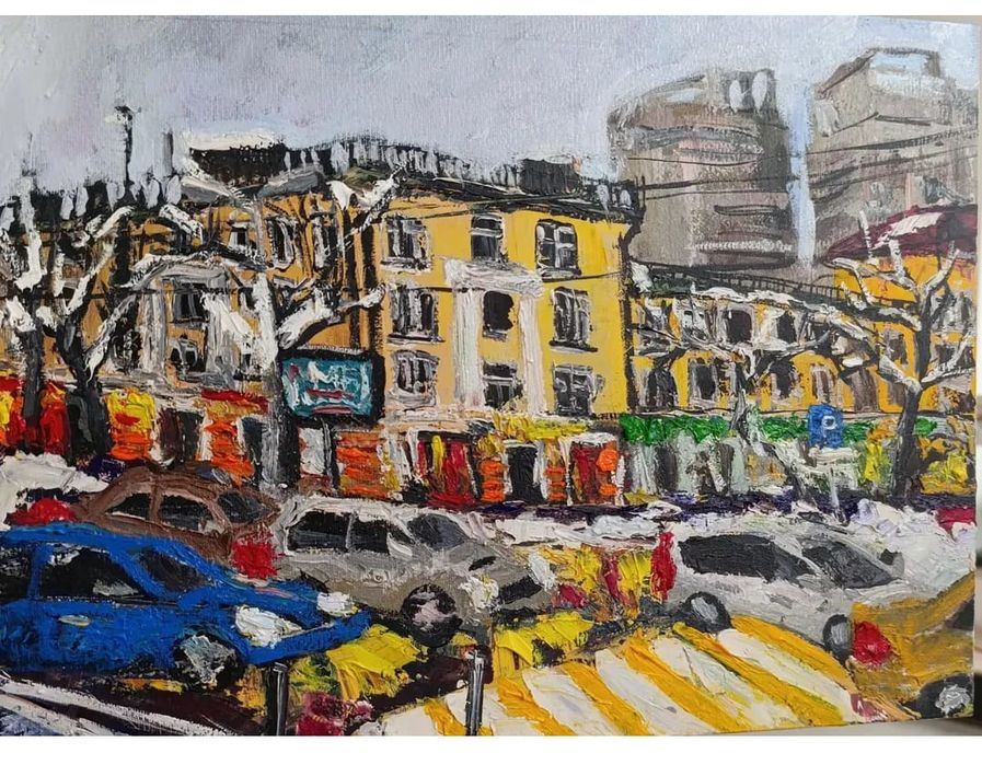 Алматинский пейзаж.Картина