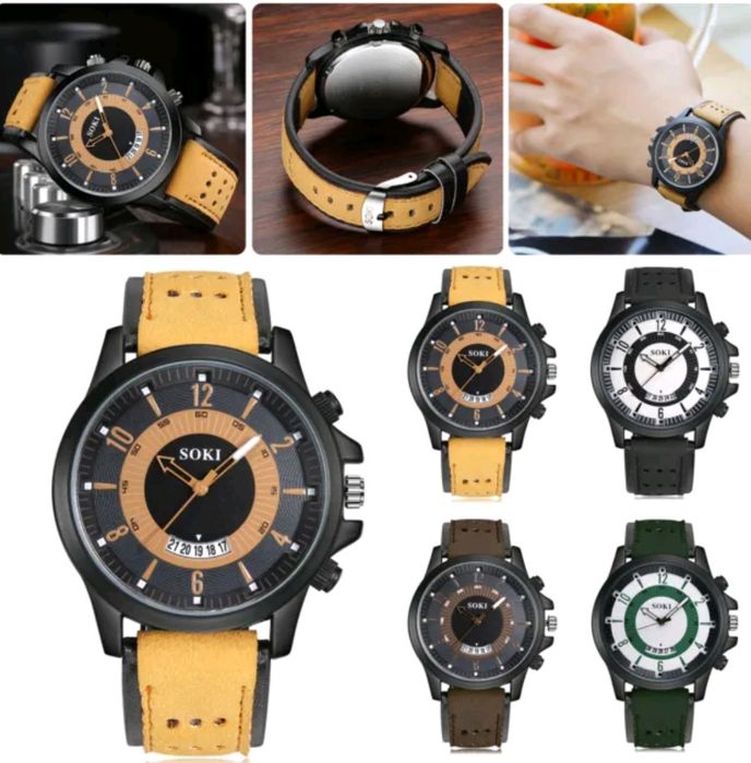 SOKI kvatrtz  sanani ham koʻrsatuvchi klassik soati, sovgʻa uchun