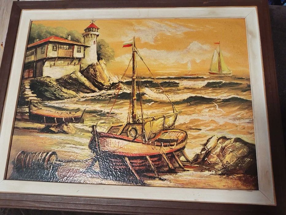 Картина от Димитър Генев – Морски пейзаж, оригинал, подписана