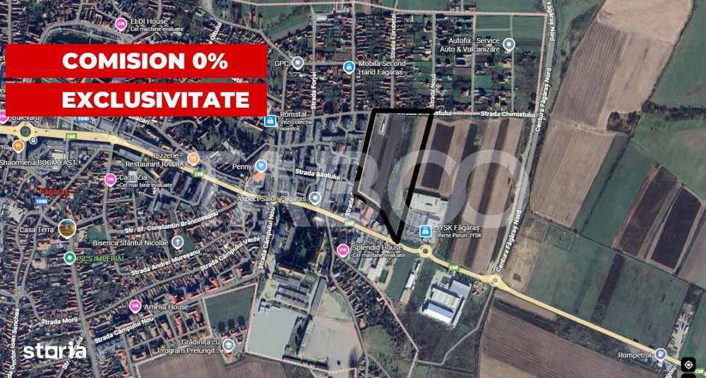 COMISION 0 % - Teren intravilan de vanzare 59475 mp puz pud Fagaras