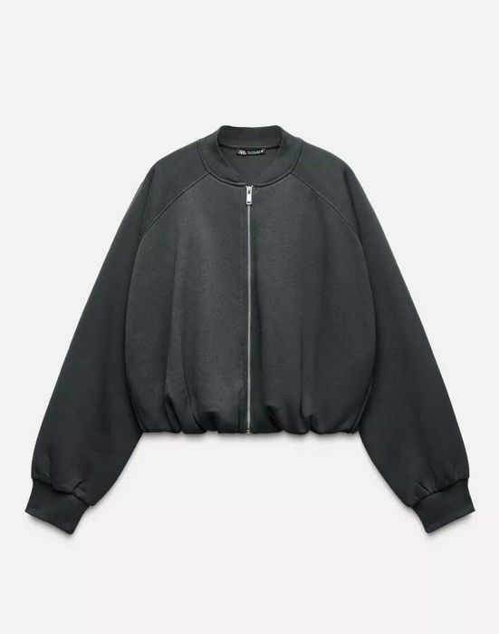 Бомбър яке Zara тъмносиво