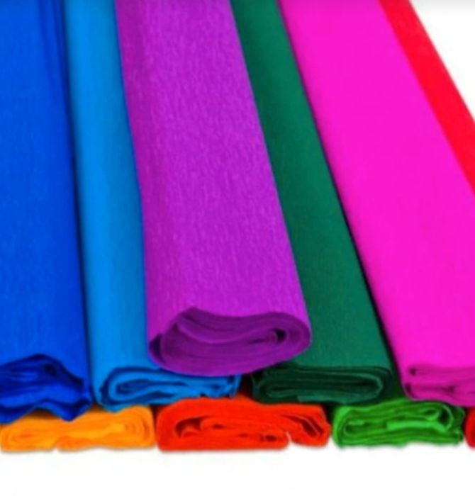 Oferta stoc de hartie creponata pentru creatii handmade