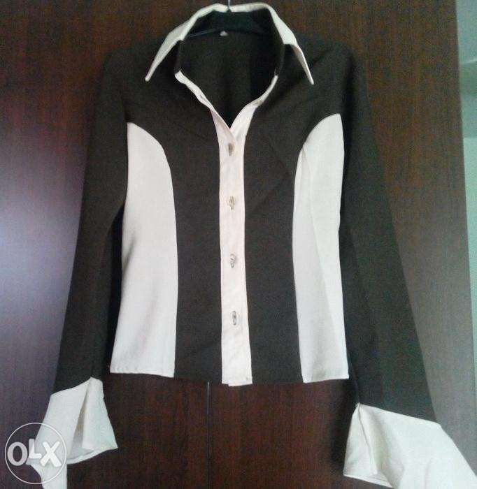 Costum (2 piese) verde-crem - dama