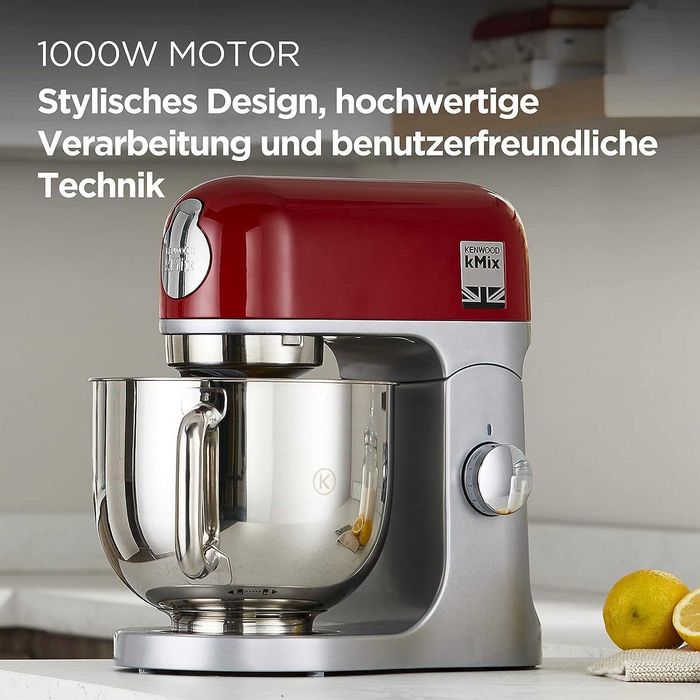 Нов Кухненски Робот Планетарен Миксер KENWOOD kMix KMX750RD, 1000W, 2 години Гаранция