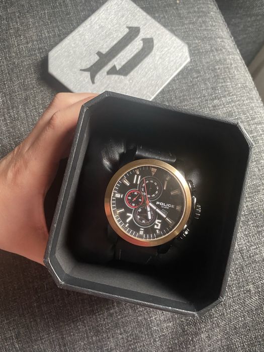 Мъжки часовник Police PL.15340J – Естествена кожа, 10 ATM