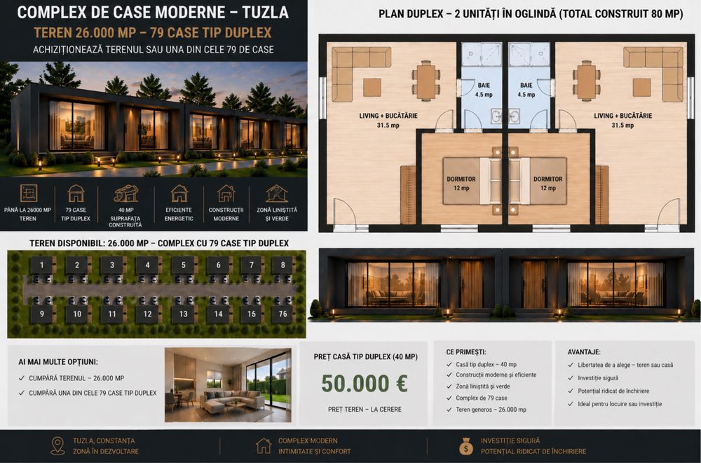 Teren Nibiru/Costinesti/Tuzla rate pe 5 ani  fără dobândă– doar 300€/lună | un loc al tău pentru liniște și echilibru.