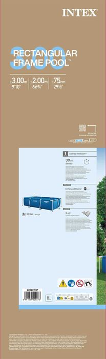 Бассейн Intex 28272NP 300 х 200 х 75 см 3834 л Каркасли