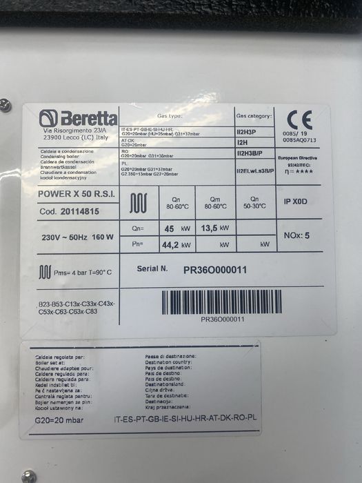 Centrala Beretta, Power x 50