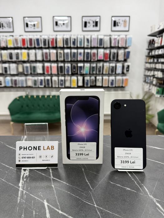 iPhone 17E | 256Gb | Baterie 100% | 20 Cicluri | 2 Ani Garantie | phonelab.ro