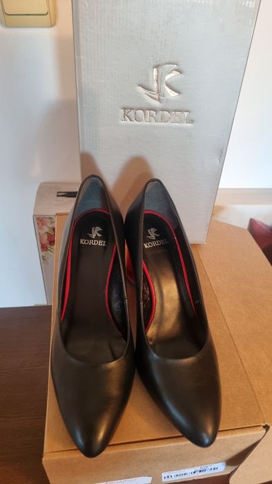 Pantofi negri piele naturala dama