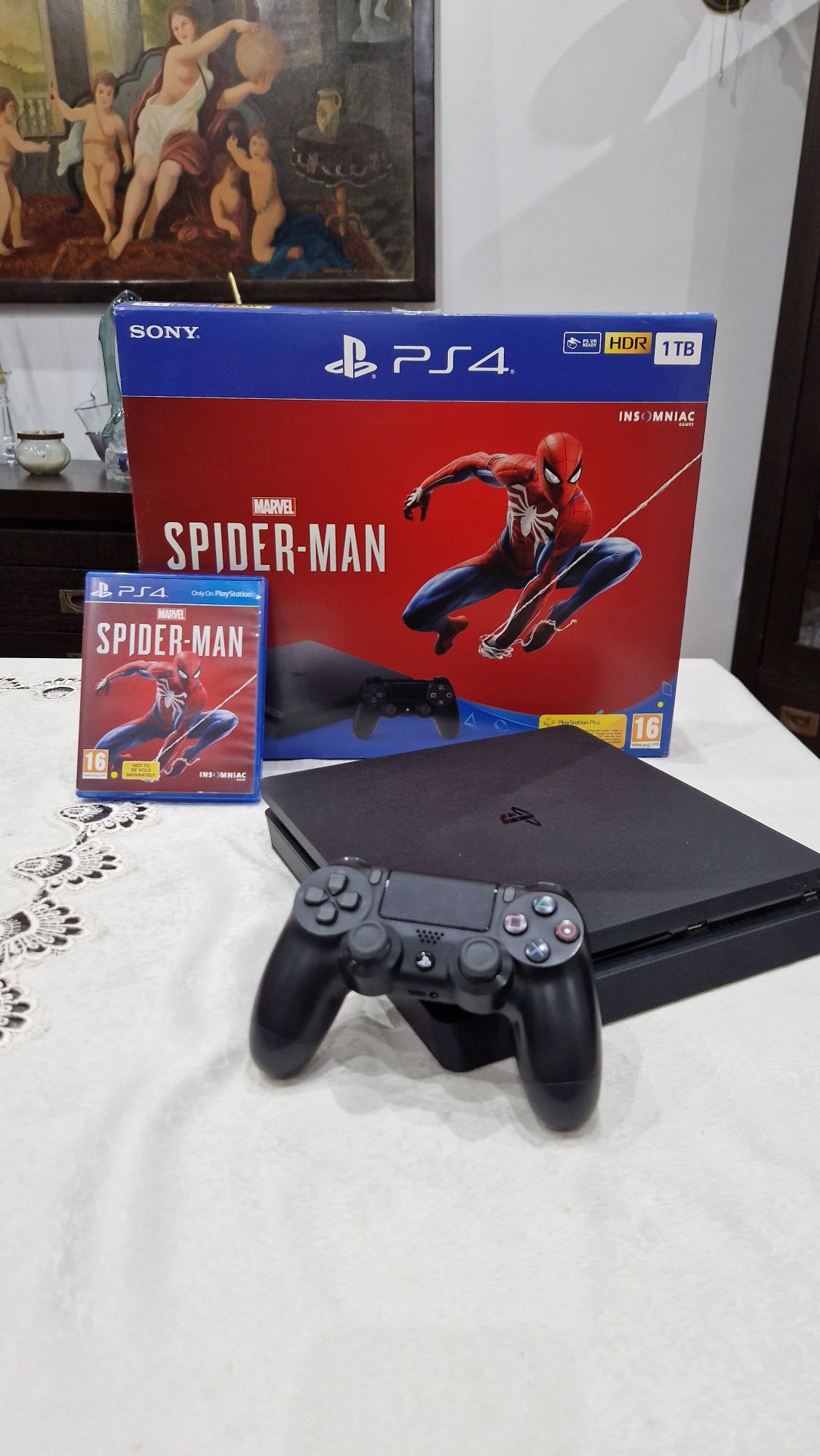 Ps4 with spiderman clearance bundle