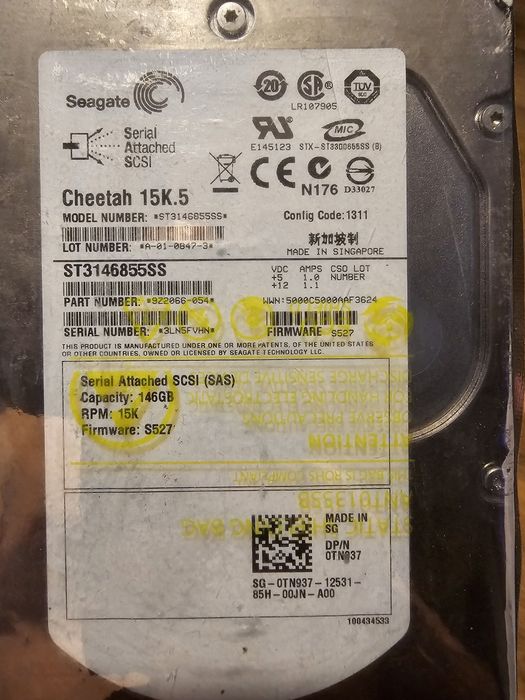 Hdd server Segate 15000 RPM  146GB
