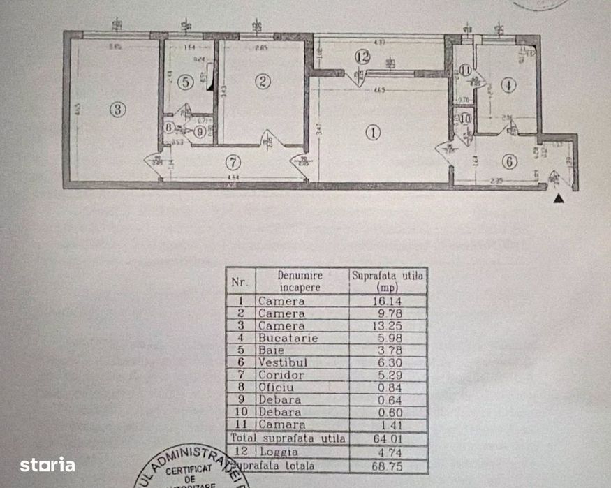Dristor - Camil Ressu -Park Lake, 69 mp, posibilitate centrala proprie