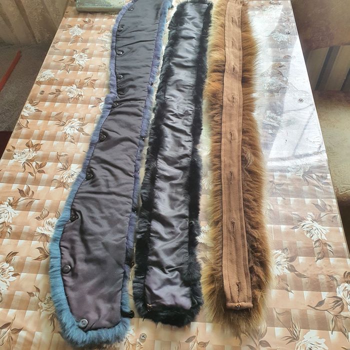 Меховые  воротники  б/у, в хорошем. сост