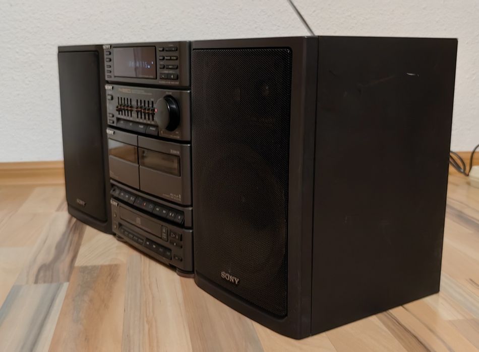 Sistem audio Sony HCDH55 combina audio radio casetofon CD Sony anii 90