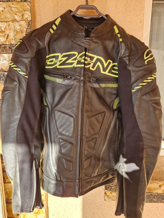 Geacă  piele, ghete alpinestars