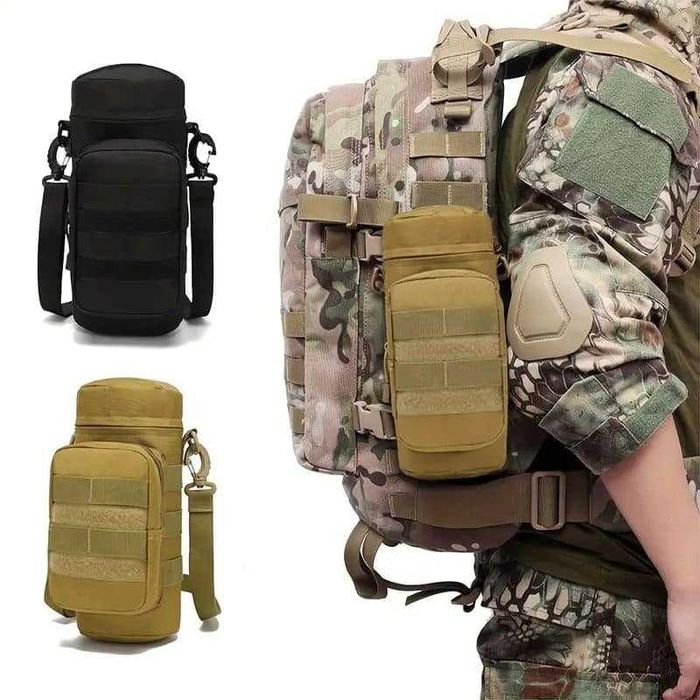 Мъжка чанта с дръжка в два цвята- за бутилка с вода, телефон, портмоне