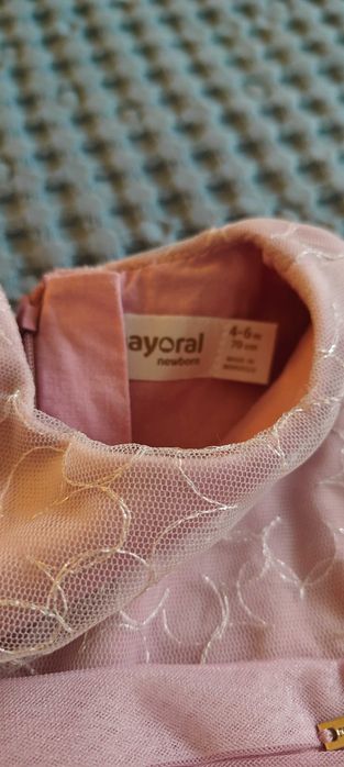 Рокля Майорал с чорапогащник 70 размер, 4-6 м