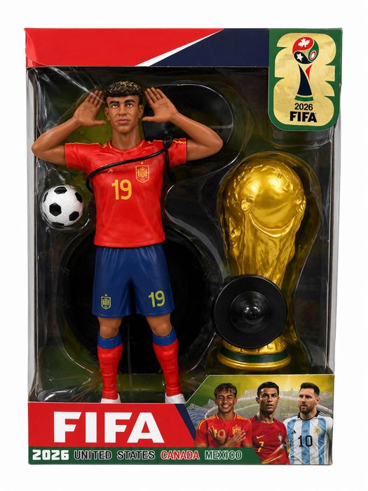 Футболна фигурки Ronaldo Messi Yamal Mbappe FIFA 2026