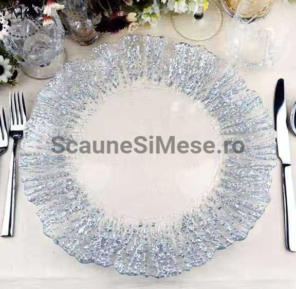 Farfurie Sticla,Decor,Farfurii Suport,Pentru Sali de Evenimente,Nunta,