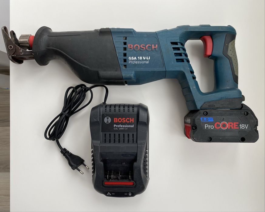 Fierastrau sabie Bosch GSA 18 V-LI + ProCORE 8Ah + GAL 1880 CV