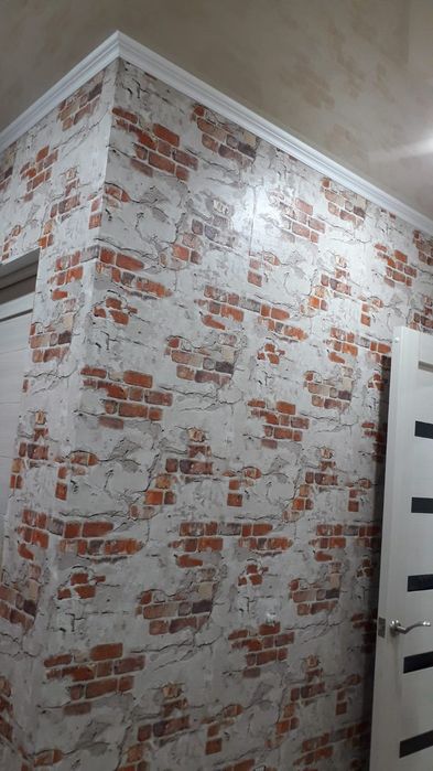 Поклейка обоев ,вытягивания стен