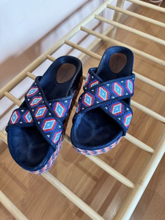 Чехли на платформа Pepe Jeans ,zara,mango номер 37