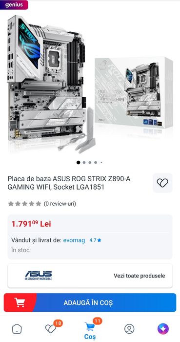 Placă de bază Asus Rog Strix Z890-A