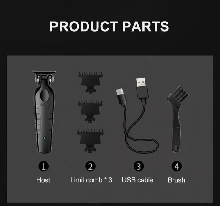 Masina Kemei 2299 profesionala 0 mm noua sigilata, cel mai bun preț!